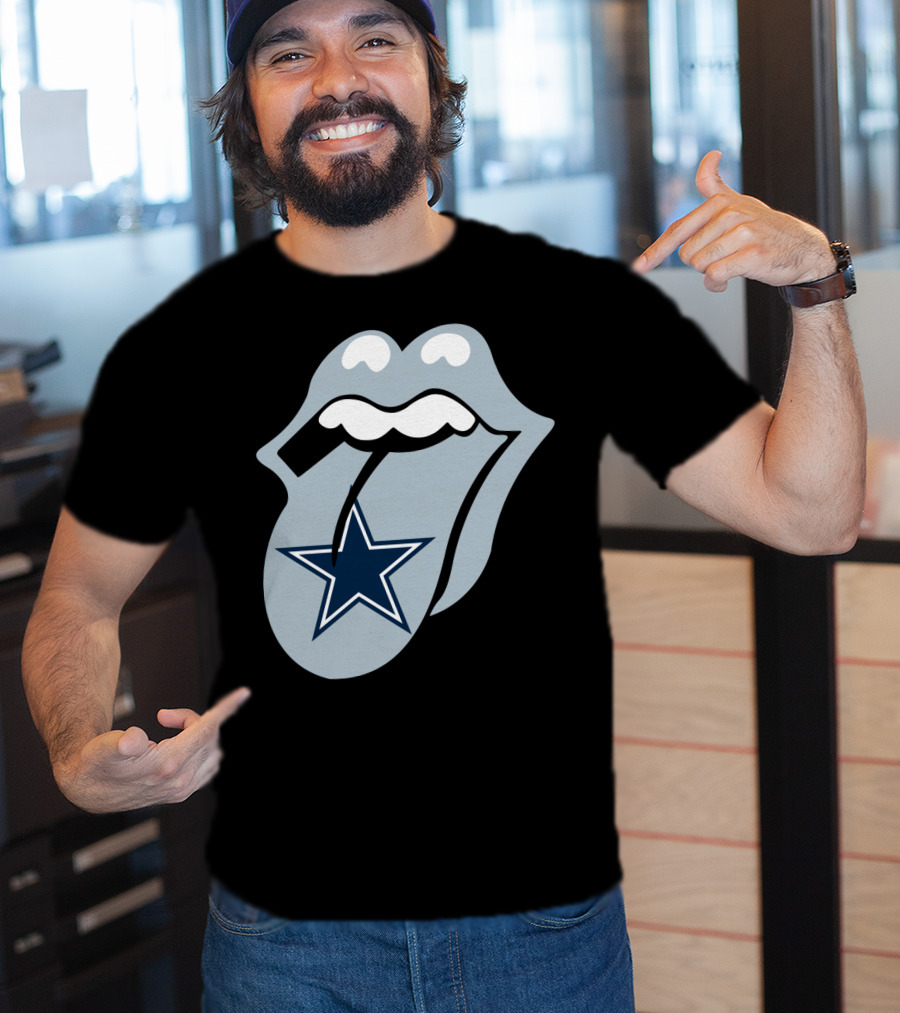 Dallas Cowboys Star With Tongue T-Shirt