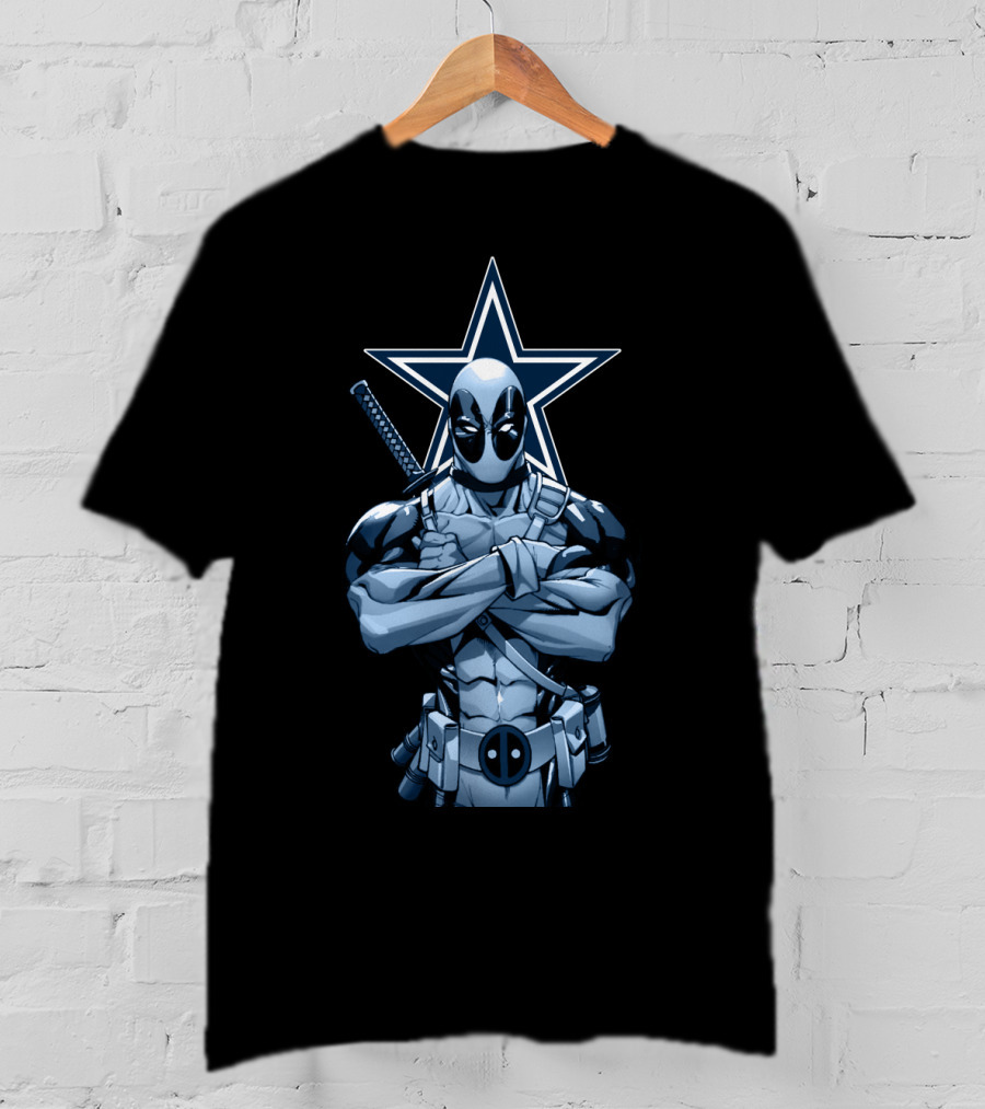 Deadpool Dallas Cowboys Star T-Shirt