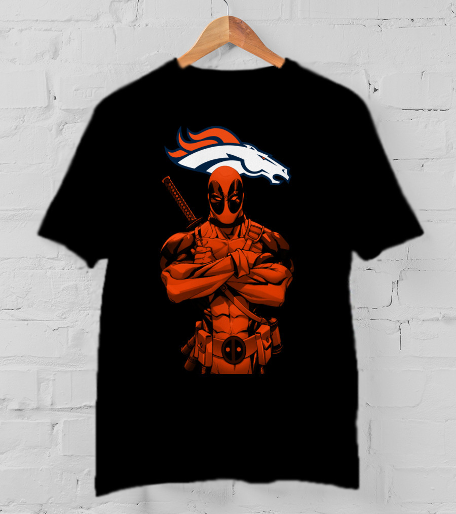 Deadpool Denver Broncos T-Shirt
