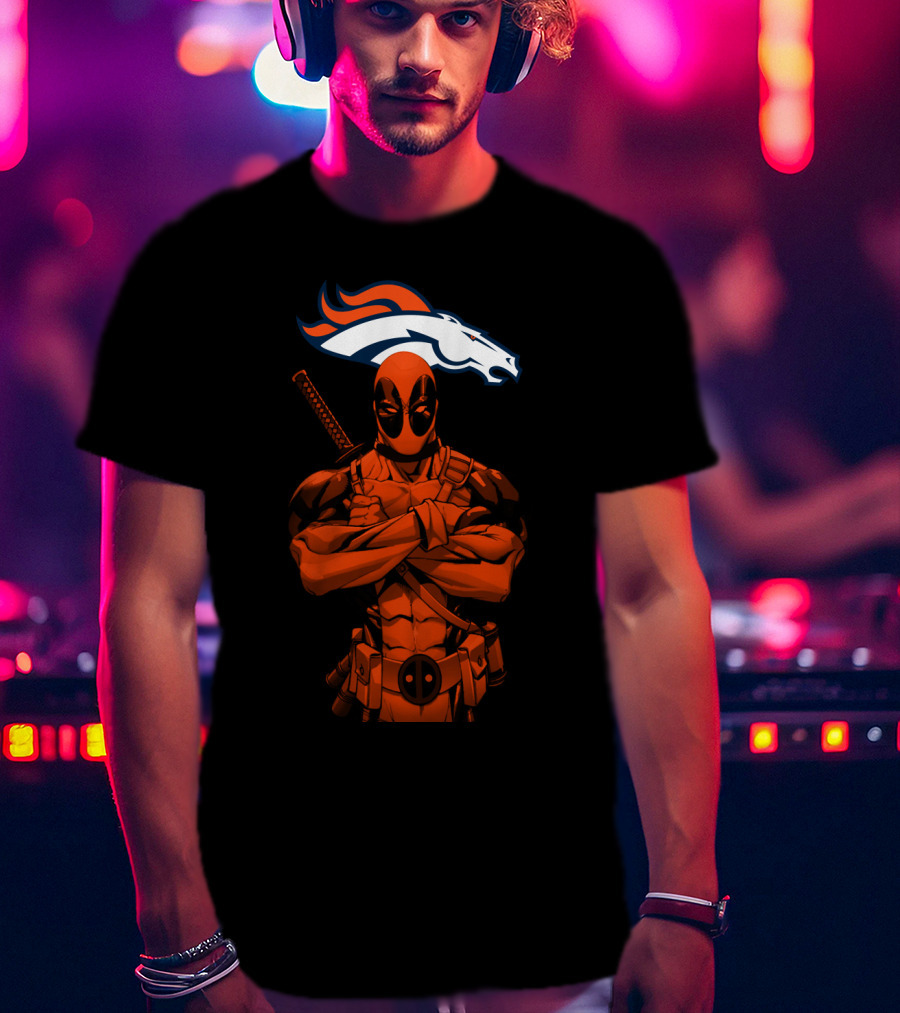 Deadpool Denver Broncos T-Shirt