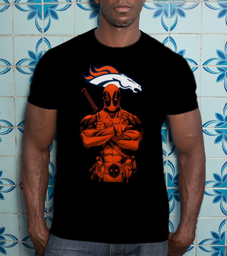 Deadpool Denver Broncos T-Shirt