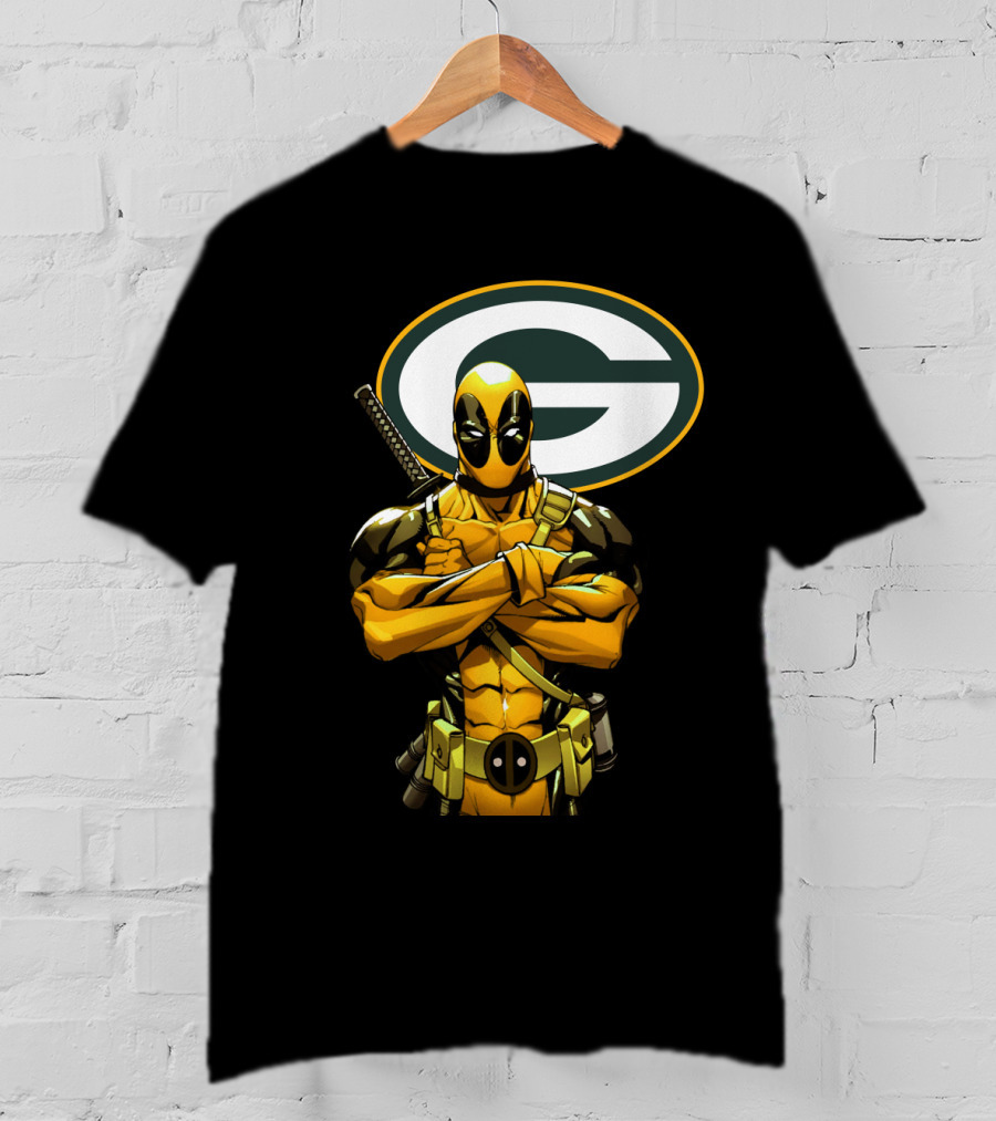 Green Bay Packers Deadpool Crossover T-Shirt