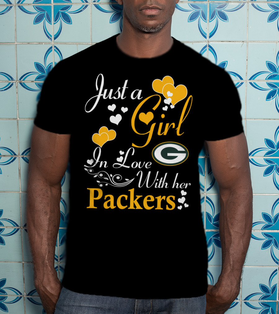 Just A Girl In Love With Her Green Bay Packers T-Shirt