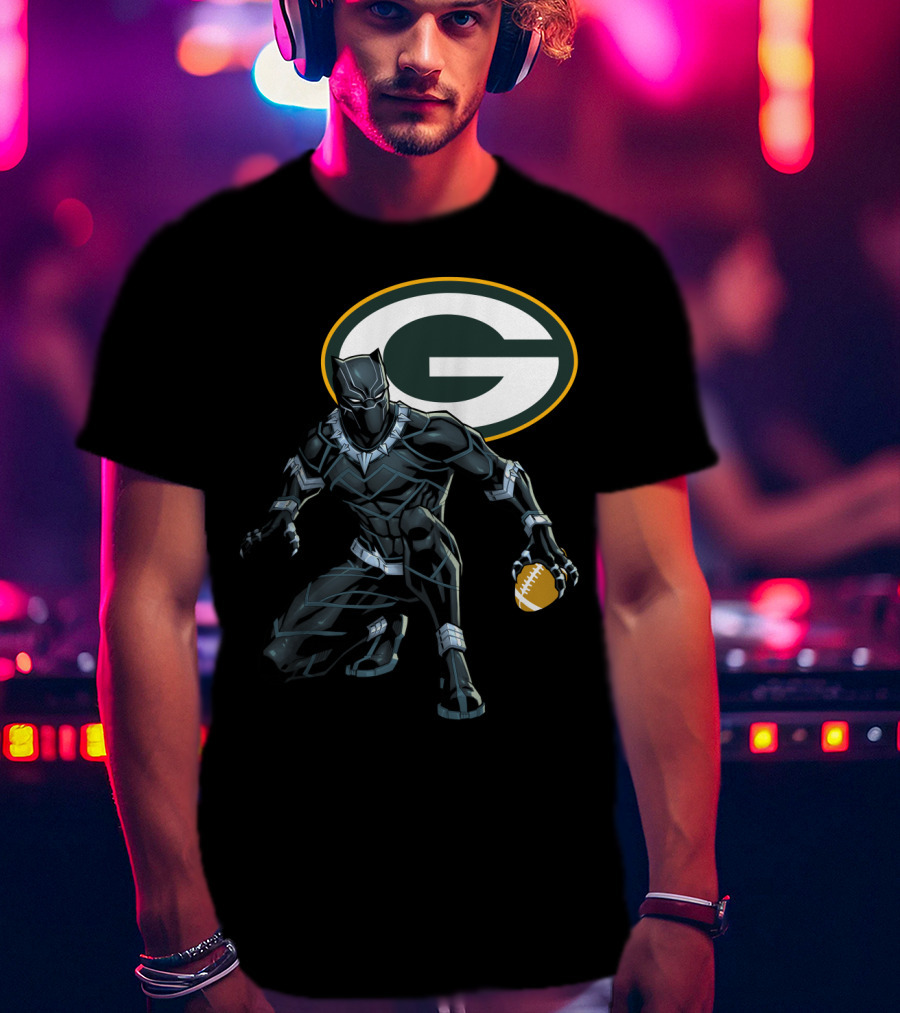 Green Bay Packers Football Superhero Crossover T-Shirt