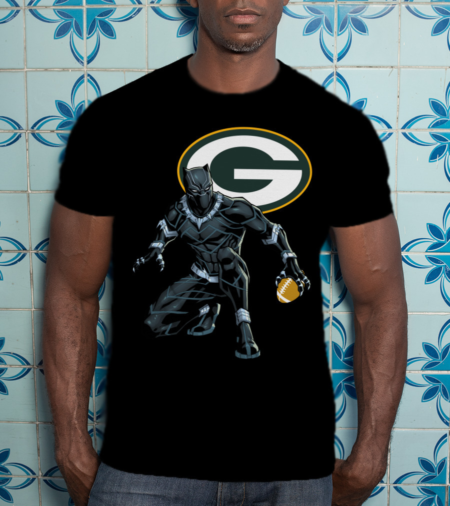 Green Bay Packers Football Superhero Crossover T-Shirt