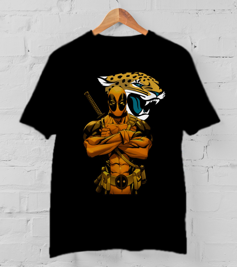 Deadpool Jacksonville Jaguars Crossover Mashup T-Shirt