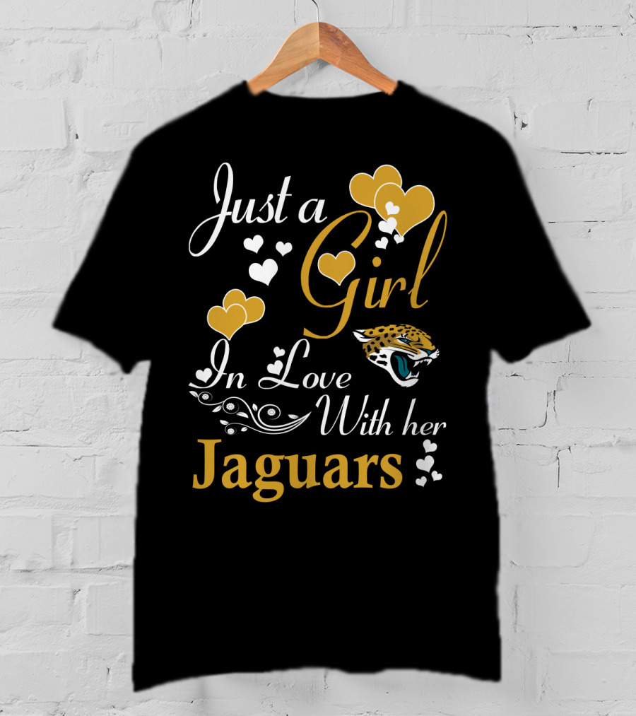 Just A Girl In Love With Her Jacksonville Jaguars T-Shirt