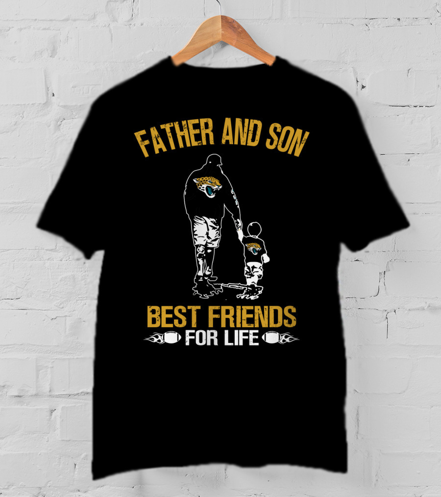Jacksonville Jaguars Father And Son Best Friends For Life T-Shirt