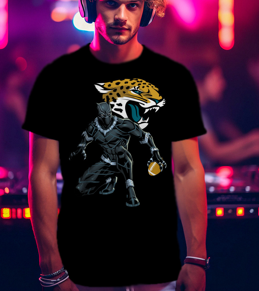 Jacksonville Jaguars Panther Crossover Football T-Shirt