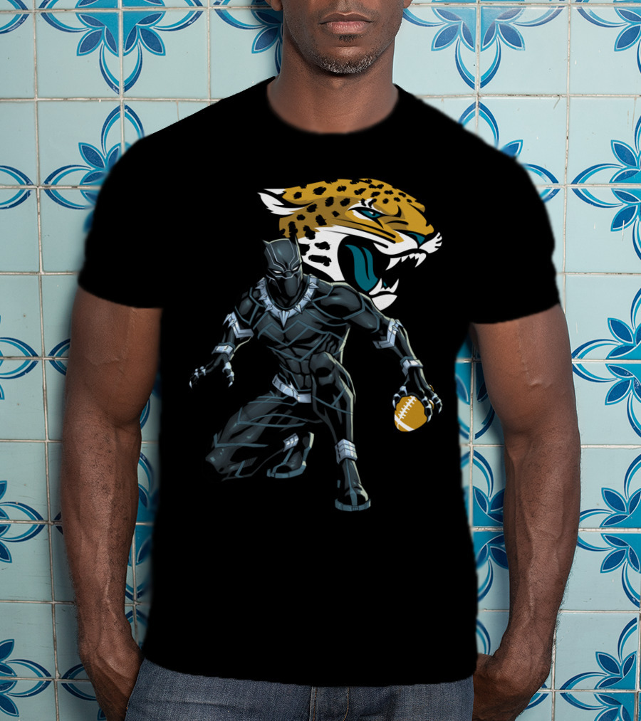 Jacksonville Jaguars Panther Crossover Football T-Shirt