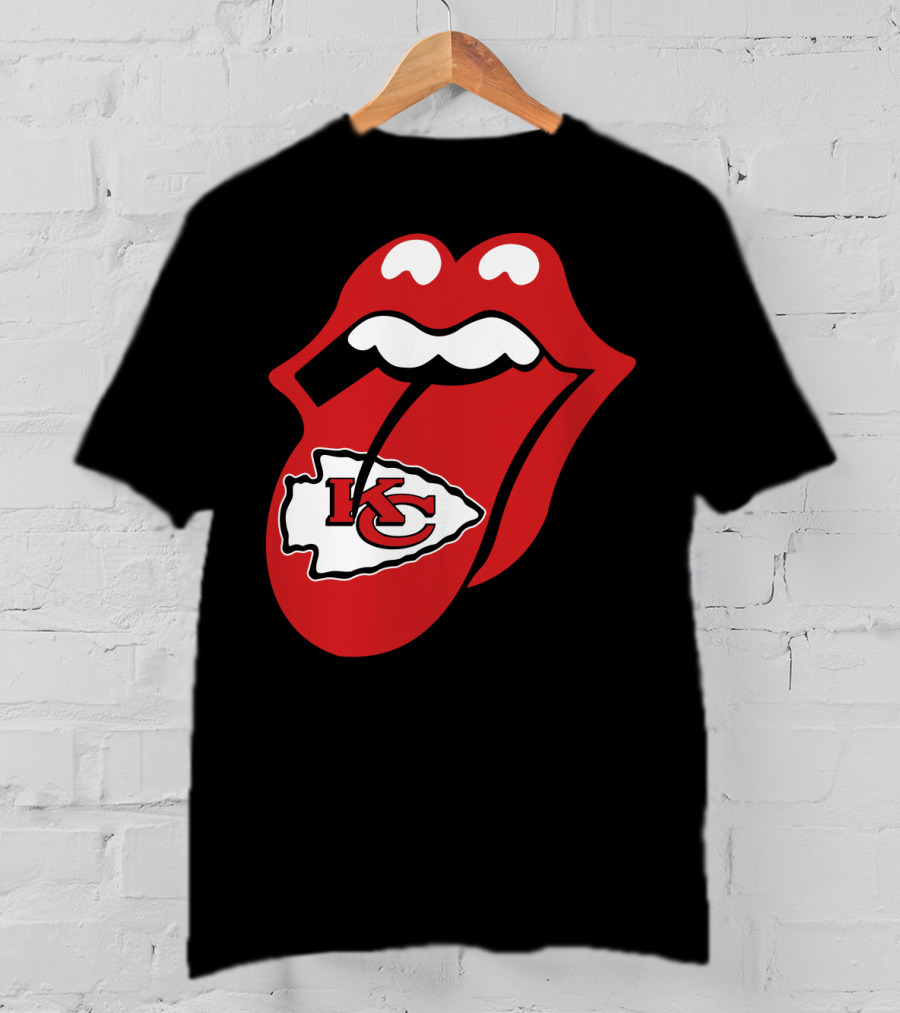Kansas City Chiefs Kc Arrowhead Tongue T-Shirt