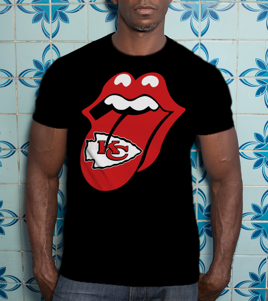 Kansas City Chiefs Kc Arrowhead Tongue T-Shirt