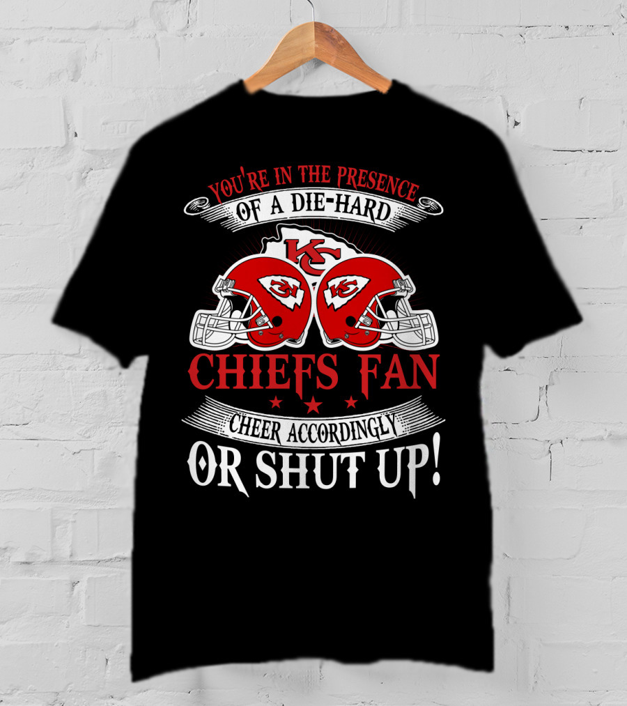 Kansas City Chiefs Fan Die-Hard Cheer Accordingly T-Shirt