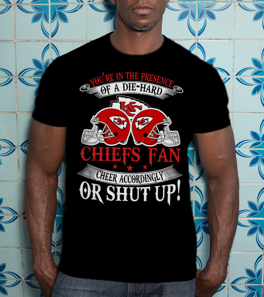 Kansas City Chiefs Fan Die-Hard Cheer Accordingly T-Shirt