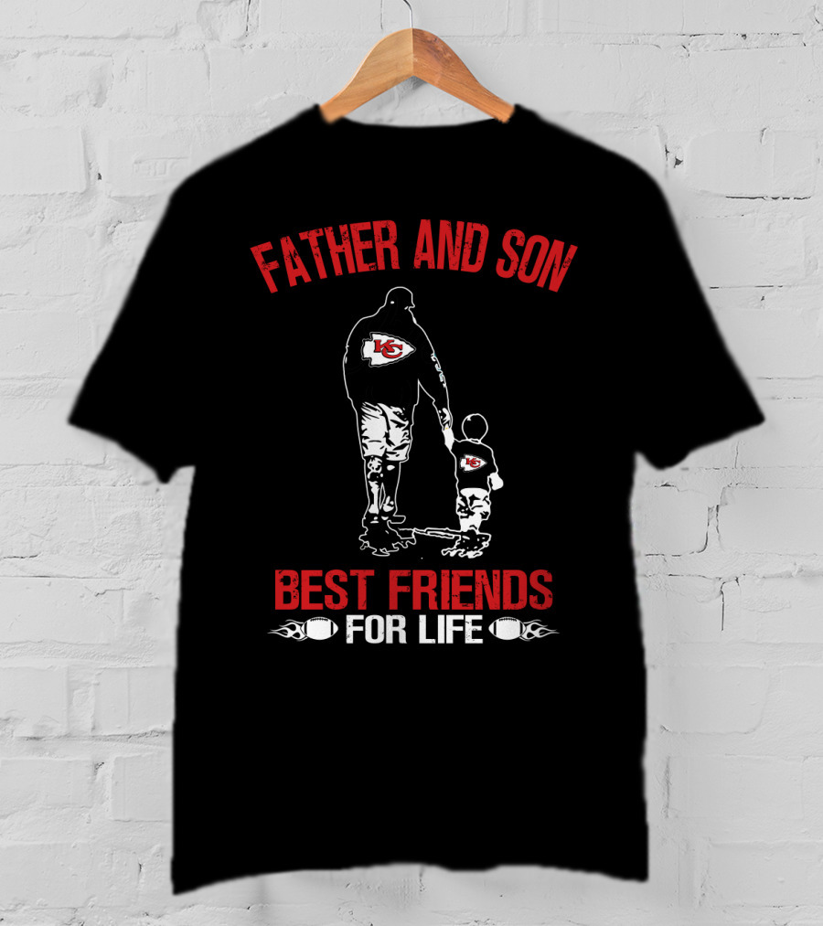 Kansas City Chiefs Father And Son Best Friends For Life T-Shirt