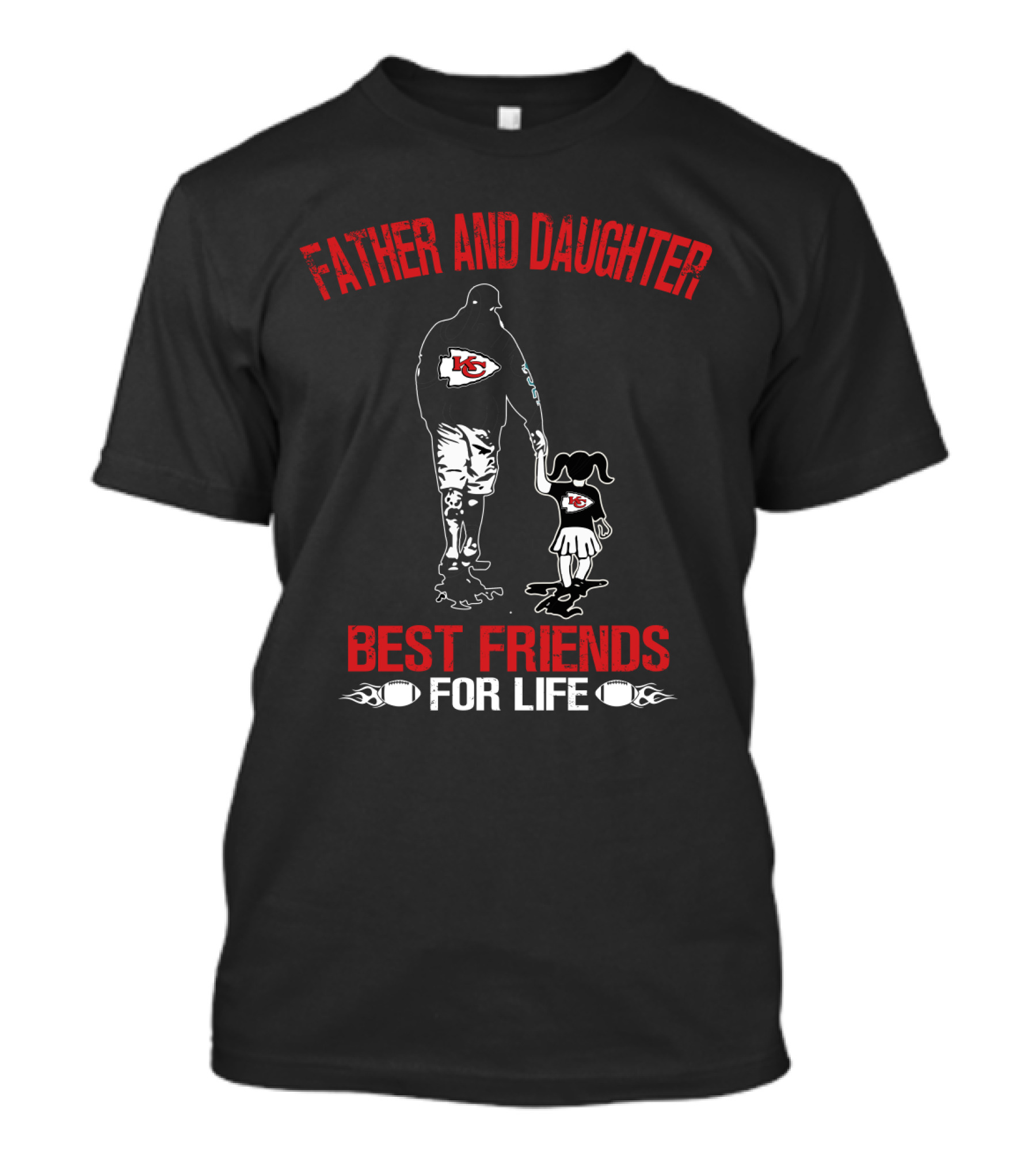 Father And Daughter Kansas City Chiefs Best Friends For Life T-Shirt