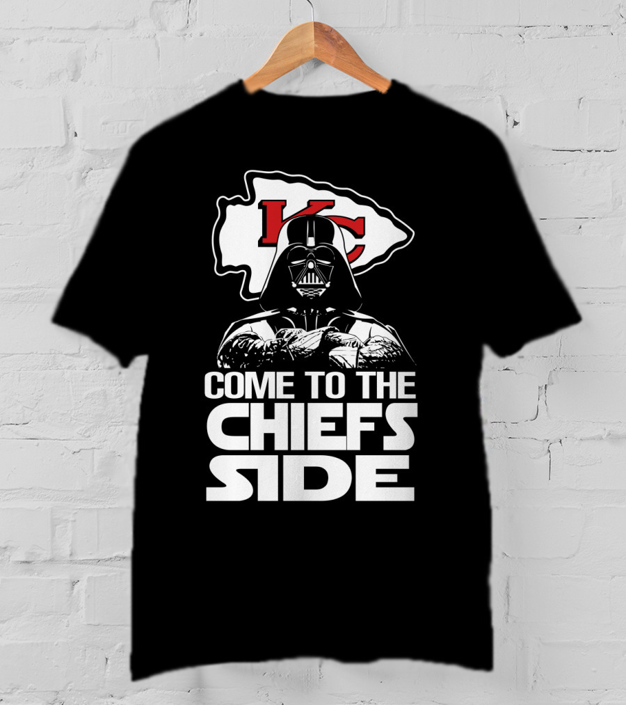 Come To The Chiefs Side Kansas City Chiefs Darth Vader T-Shirt