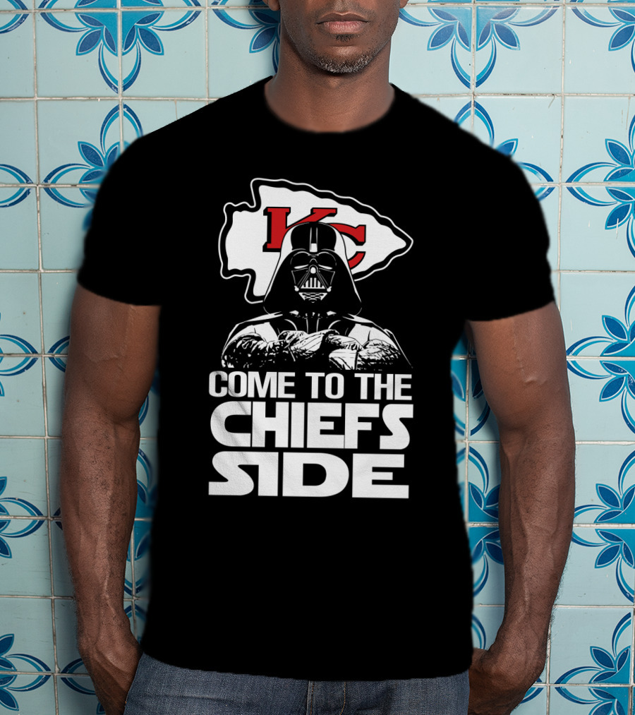 Come To The Chiefs Side Kansas City Chiefs Darth Vader T-Shirt