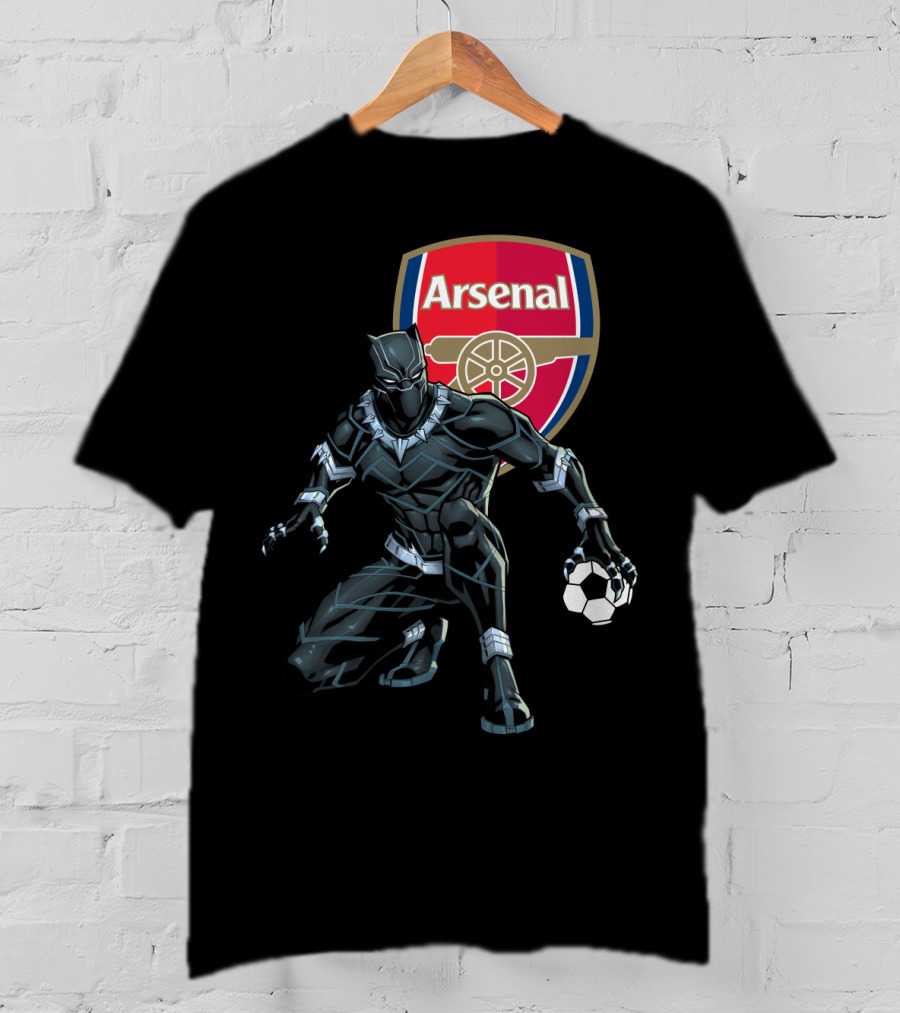 Arsenal Black Panther Football T-Shirt