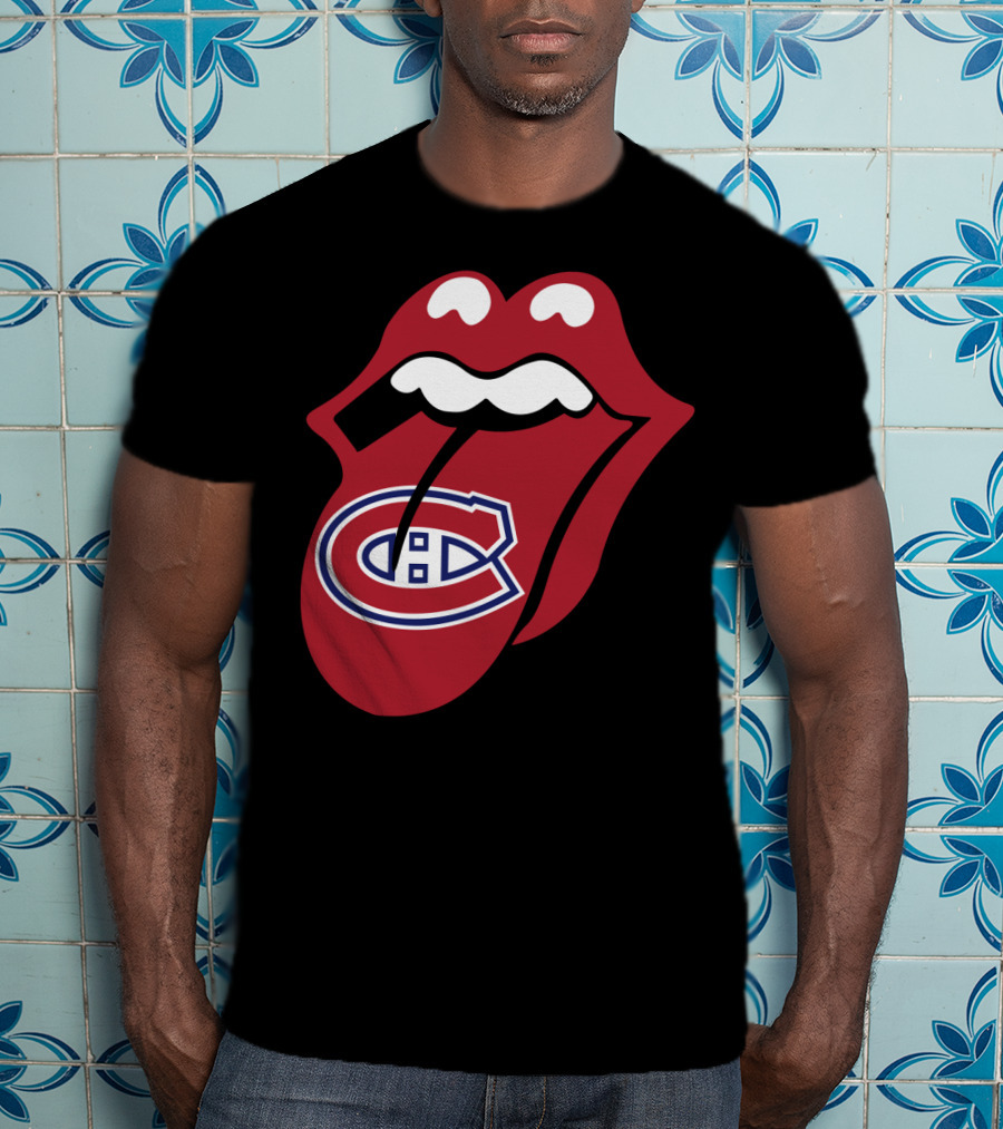 Montreal Canadiens Logo With Iconic Tongue And Lips T-Shirt