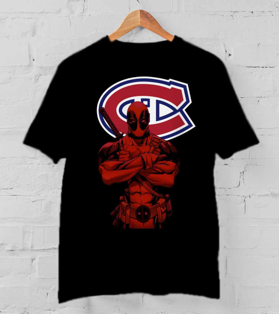 Montreal Canadiens Deadpool Crossover T-Shirt