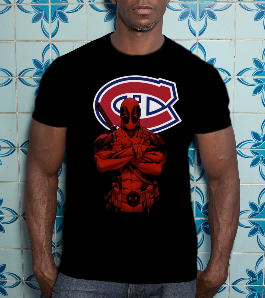 Montreal Canadiens Deadpool Crossover T-Shirt