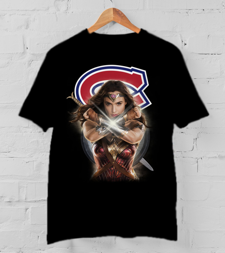 Montreal Canadiens Wonder Woman Crossover T-Shirt