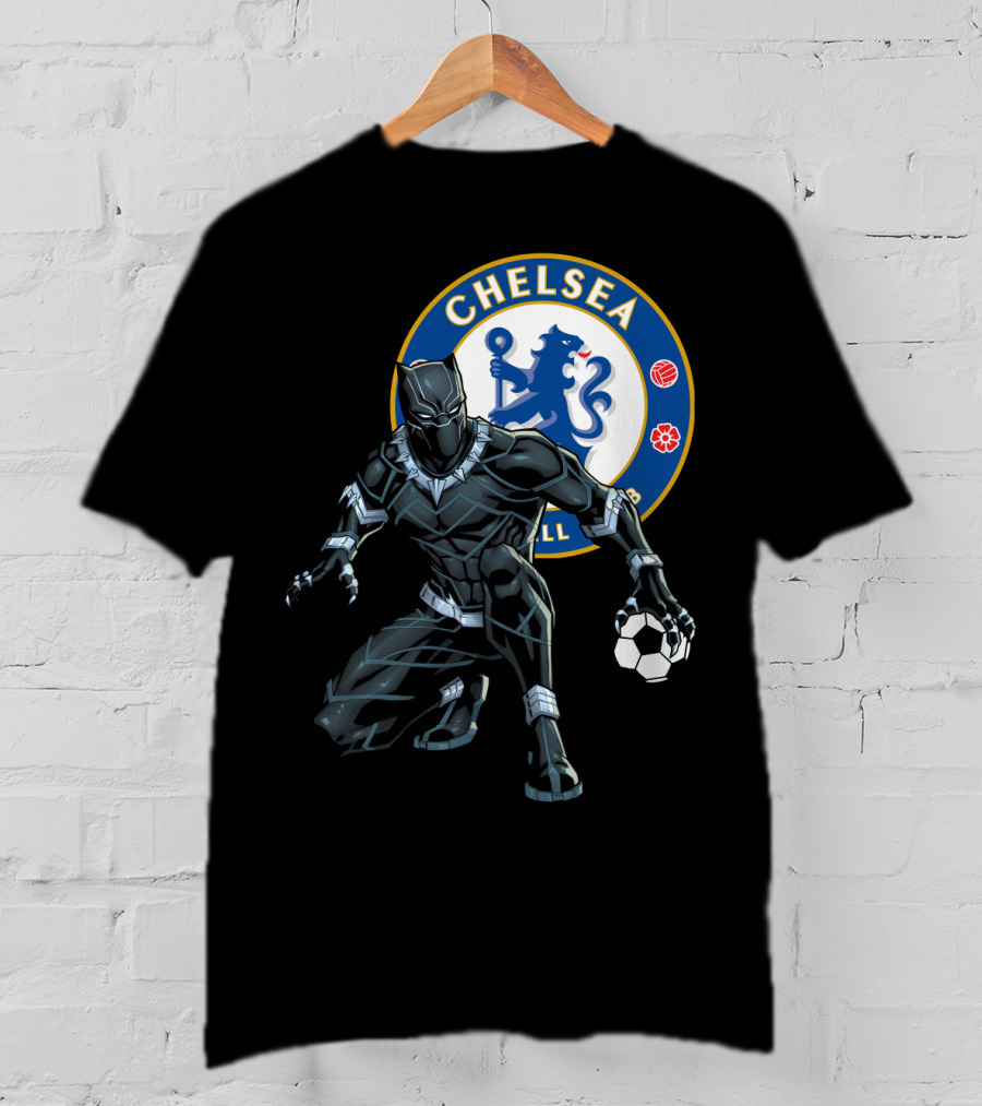 Chelsea Football Club Black Panther Soccer Crossover T-Shirt