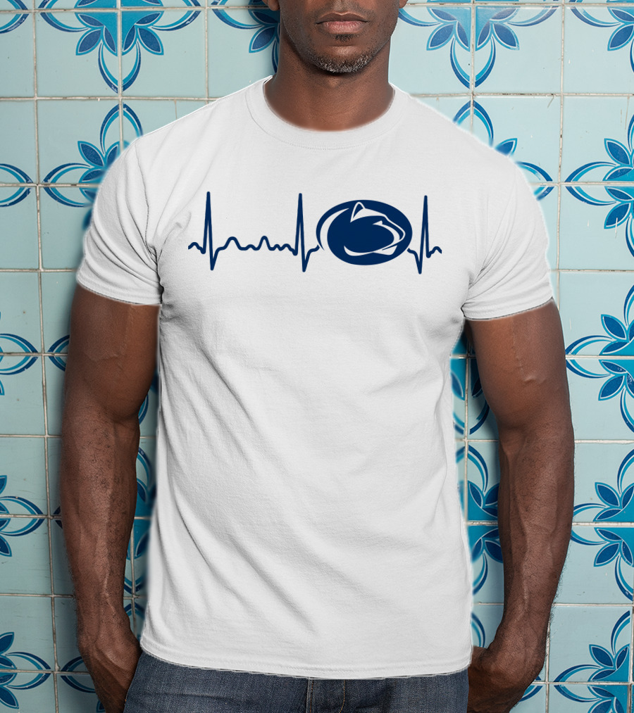 Penn State Heartbeat EKG Nittany Lions T-Shirt