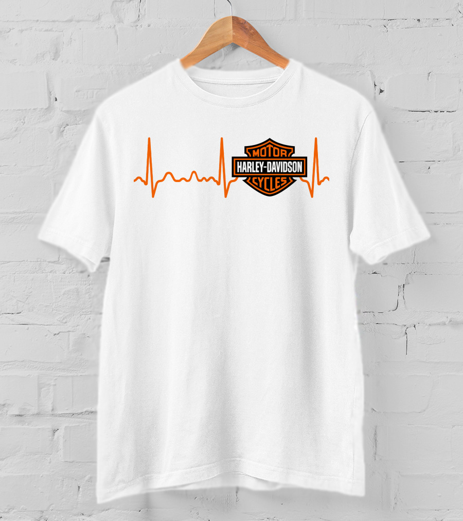 Harley Davidson Heartbeat Motor Cycles T-Shirt