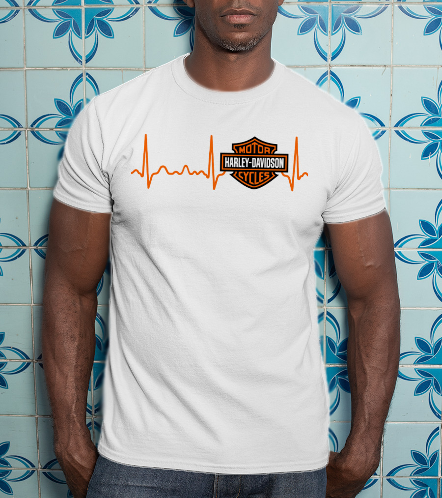 Harley Davidson Heartbeat Motor Cycles T-Shirt
