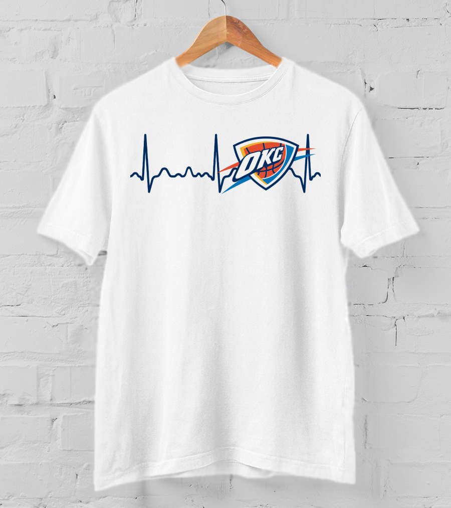 Oklahoma City Thunder Heartbeat OKC T-Shirt